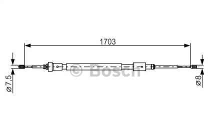 Трос BOSCH 1 987 482 315