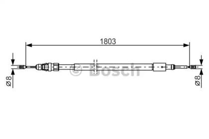 Трос BOSCH 1 987 482 317