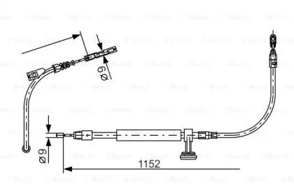 Трос BOSCH 1 987 482 332