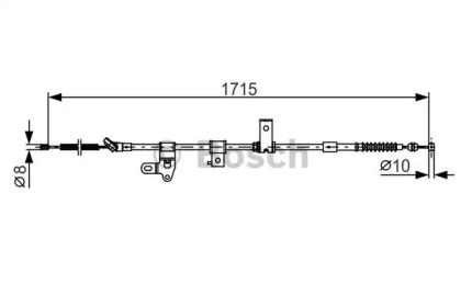 Трос BOSCH 1 987 482 348