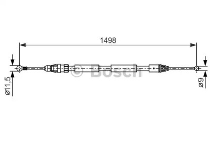 Трос BOSCH 1 987 482 387