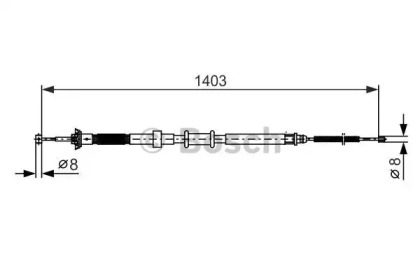 Трос BOSCH 1 987 482 390