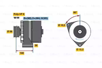 Генератор BOSCH 6 033 GB3 030