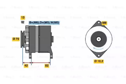 Генератор BOSCH 6 033 GB3 059