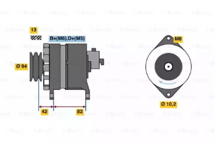 Генератор BOSCH 6 033 GB5 007