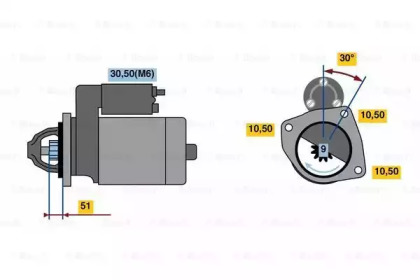 Стартер BOSCH 9 000 083 065