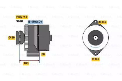 Генератор BOSCH 9 120 080 173