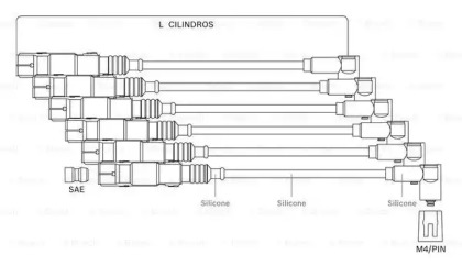 Комплект проводов зажигания BOSCH F 000 99C 000