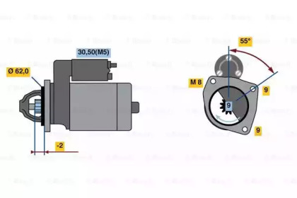 Стартер BOSCH F 000 AL0 327