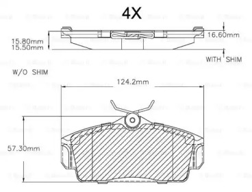 Комплект тормозных колодок BOSCH F 03A 150 017