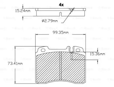 Комплект тормозных колодок BOSCH F 03B 150 022