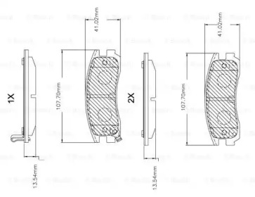 Комплект тормозных колодок BOSCH F 03B 150 045