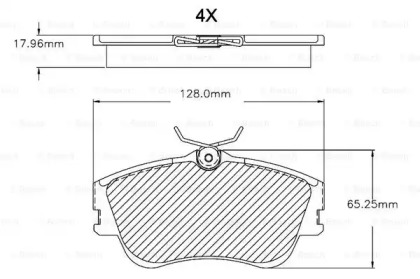 Комплект тормозных колодок BOSCH F 03B 150 081