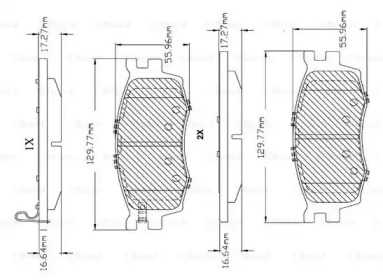 Комплект тормозных колодок BOSCH F 03B 150 160