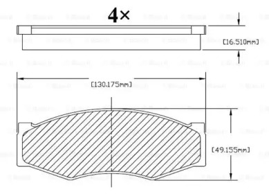 Комплект тормозных колодок BOSCH F 03B 150 213