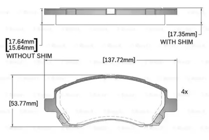 Комплект тормозных колодок BOSCH F 03B 150 274