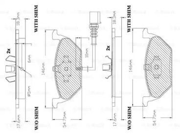 Комплект тормозных колодок BOSCH F 03B 150 285