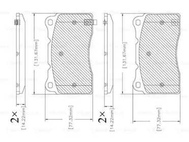 Комплект тормозных колодок BOSCH F 03B 150 333