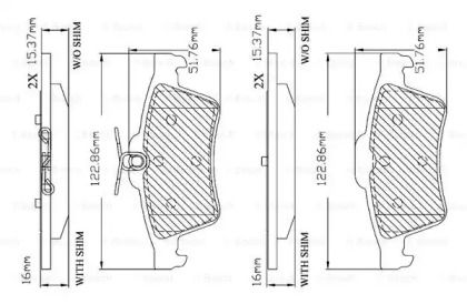 Комплект тормозных колодок BOSCH F 03B 150 360