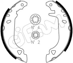 Комплект тормозных колодок CIFAM 153-066J