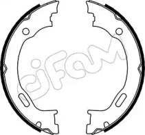 Комлект тормозных накладок CIFAM 153-242