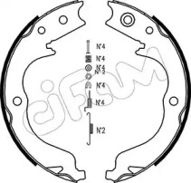 Комлект тормозных накладок CIFAM 153-268K