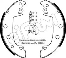 Комлект тормозных накладок CIFAM 153-324K