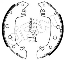 Комплект тормозных колодок CIFAM 153-340K