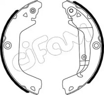 Комлект тормозных накладок CIFAM 153-484