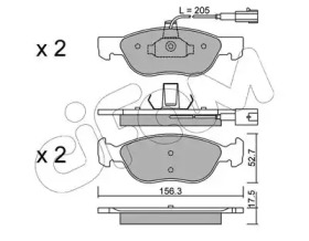Комплект тормозных колодок CIFAM 822-082-1