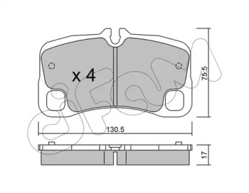 Комплект тормозных колодок CIFAM 822-1005-0