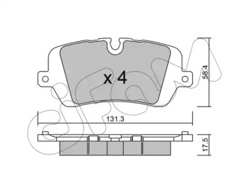 Комплект тормозных колодок CIFAM 822-1025-0