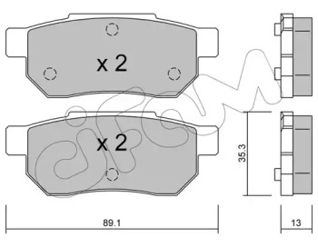 Комплект тормозных колодок CIFAM 822-170-0