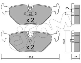 Комплект тормозных колодок CIFAM 822-180-0