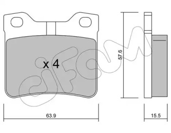 Комплект тормозных колодок CIFAM 822-192-1