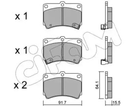 Комплект тормозных колодок CIFAM 822-196-0