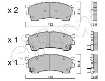Комплект тормозных колодок CIFAM 822-223-1