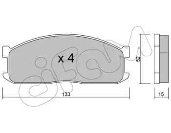 Комплект тормозных колодок CIFAM 822-232-0