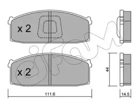 Комплект тормозных колодок CIFAM 822-245-1