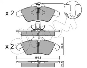 Комплект тормозных колодок CIFAM 822-256-0