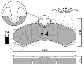 Комплект тормозных колодок CIFAM 822-262-1