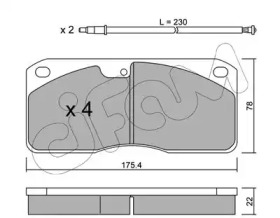 Комплект тормозных колодок CIFAM 822-270-0K