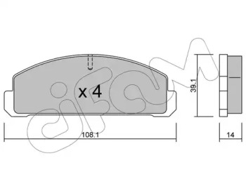 Комплект тормозных колодок CIFAM 822-300-0