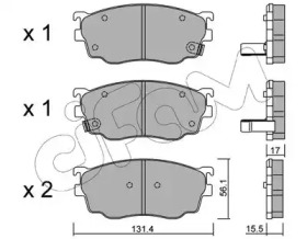 Комплект тормозных колодок CIFAM 822-301-0