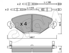 Комплект тормозных колодок CIFAM 822-331-0