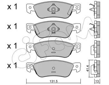 Комплект тормозных колодок CIFAM 822-359-0