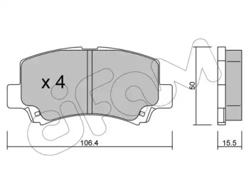 Комплект тормозных колодок CIFAM 822-419-0