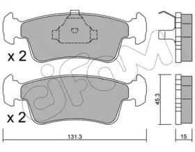 Комплект тормозных колодок CIFAM 822-420-0