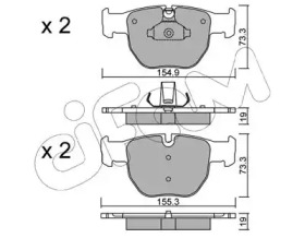 Комплект тормозных колодок CIFAM 822-598-0