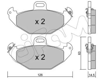 Комплект тормозных колодок CIFAM 822-634-0